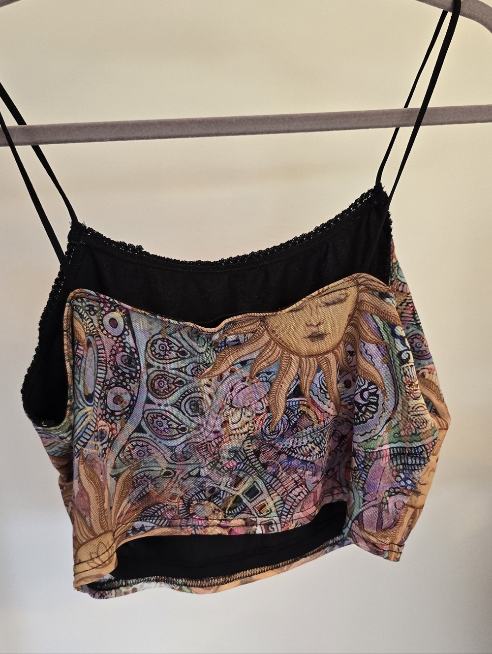Urban Outfitters Sun Cropped Mesh Cami Tank Top - Picture 2 of 4